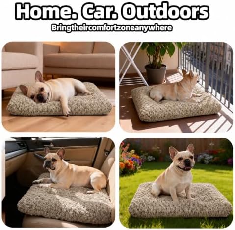 Dog Bed Medium Size, Plush Washable Pet Bed Mat, Dog Crate Bed 29"x21" - Image 5