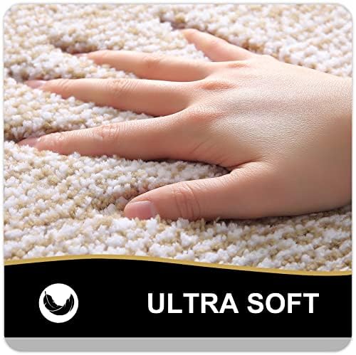 OLANLY Toilet Rugs U-Shaped 24x20, Absorbent Microfiber Bath Mat - Image 3