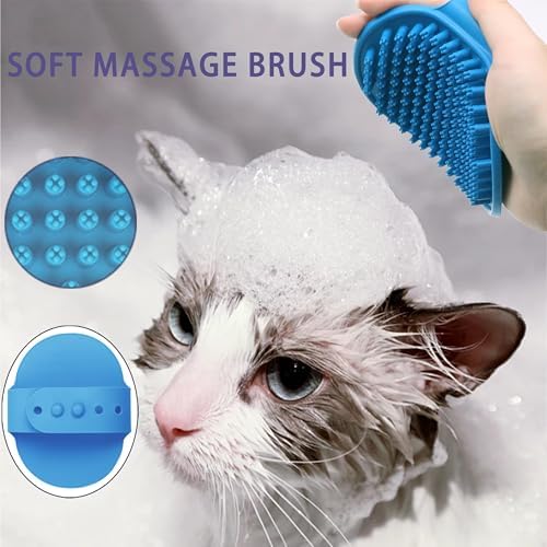 Cat Deshedding & Dematting Brush Kit, 6 Self-Cleaning Tools - Image 5