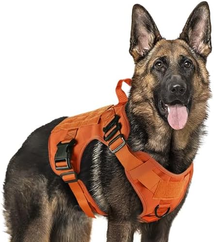 rabbitgoo Tactical Dog Harness for Large, Heavy Duty Military No Pull Vest by rabbitgoo