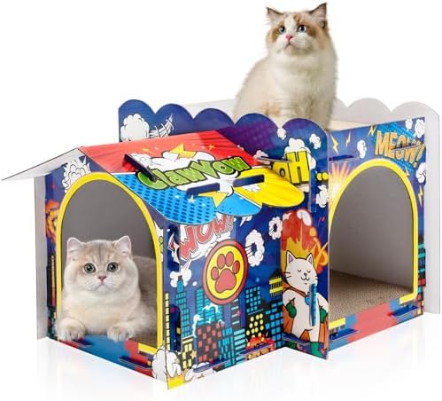 2 Story Cardboard Cat House by Lineshading