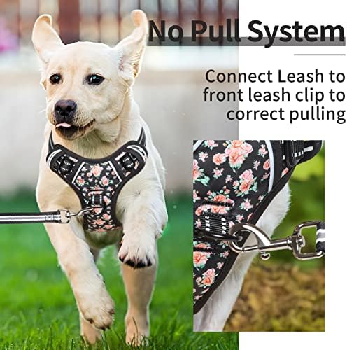 HEELE Dog Harness, No Pull Adjustable Padded Reflective Harness - Image 3