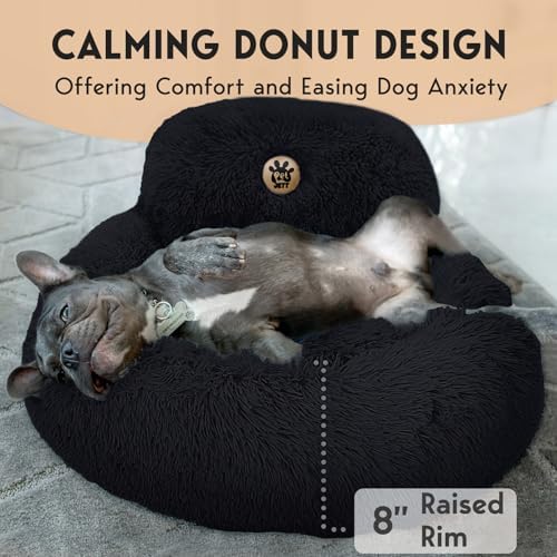 PetJett Calming Dog Bed for Small Dogs – 23" Donut Dog Beds, Anti-Slip & - Image 4