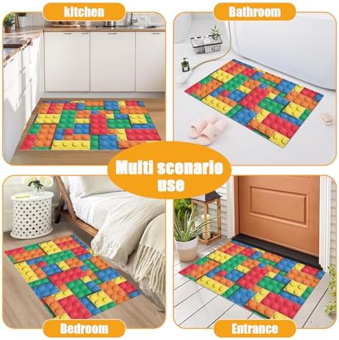 Building Blocks Bricks Bath Mat - Image 7