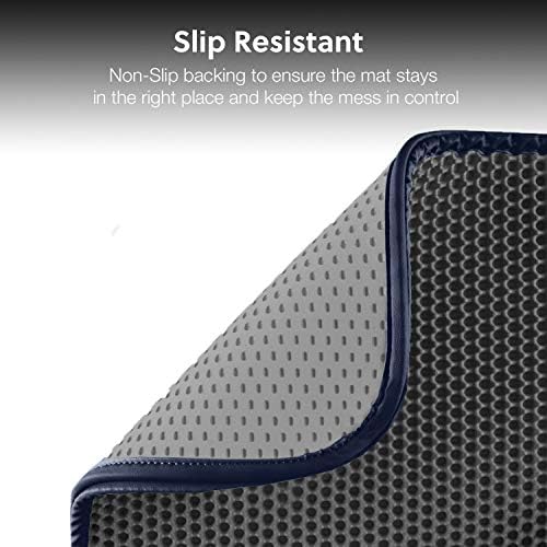 WePet Cat Litter Mat, Kitty Litter Trapping Mat, Honeycomb Double Layer Mats - Image 4