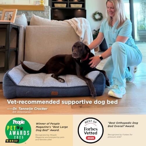 Bedsure SupportMax® Extra Thick Orthopedic Dog Bed Medium Size Dog - Image 2