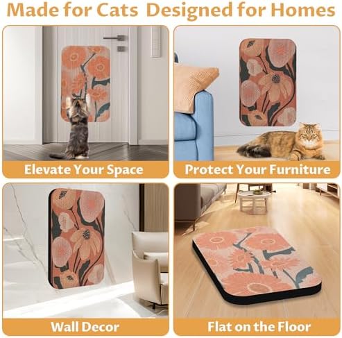 2 Pack Cat Wall Scratcher, Art Cat Scratching Board - Image 5