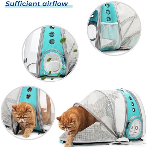 Lollimeow Expandable Bubble Cat Carrier Backpack, Supports up to 14 lbs - Image 4