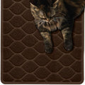 MIGHTY MONKEY Waterproof Cat Litter Box Mat, BPA Free, 24x17 Chocolate by MightyMonkey