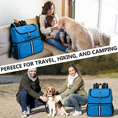 BAGLHER Pet Travel Bag, Double-Layer Pet Supplies Backpack, Pet Travel Backpack - Image 7