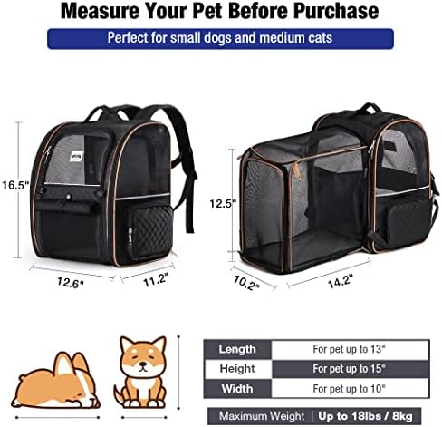 Large Cat Backpack Carrier Expandable Pet Carrier Backpack - Image 2