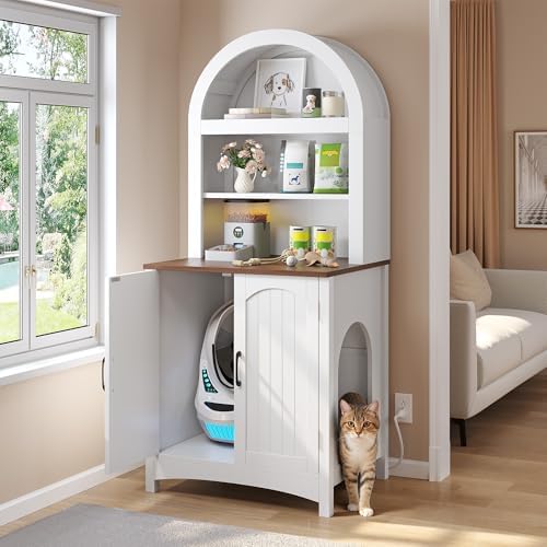 DWVO 70.8in Large Hidden Cat Litter Box Furniture - Image 2