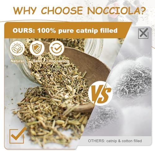 Nocciola 3 Pack Catnip Toys for Cats, Funny Cat Toys Filled - Image 2