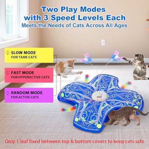 Interactive Cat Toys for Indoor Cats, Automatic Kitten Tunnel Toy - Image 4