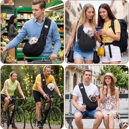 Dog Sling Carrier, Lightweight Breathable Puppy Carrier - Image 7