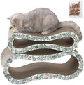 CSR1014F Suvi 26" Modern Cardboard Infinity 2-in-1 Lounge Bed Cat Scratcher by THELICKERSTORE