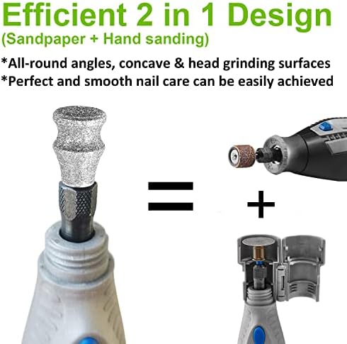 Diamond Dremel Dog Nail Grinder Attachment, Diamond Rotory Bit - Image 2