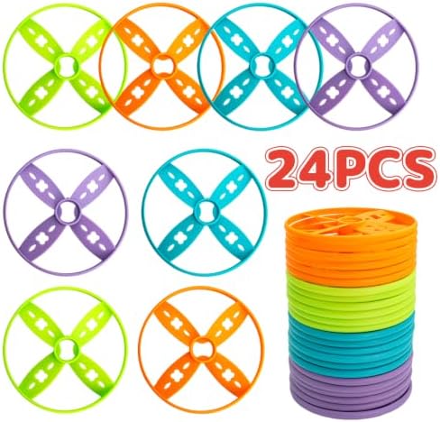 Outside Toys for Kids Ages 4-8- Flying Discs Supplement Set, 24 Pack - Image 4