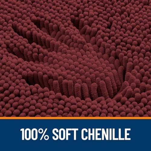 OLANLY Large Bathroom Rugs 59x35, Extra Soft Absorbent Chenille Bath Rugs - Image 3