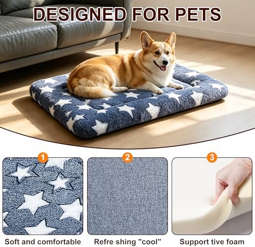 Dog Bed Mat, Reversible Crate Pad & Cute Dog Bed - Image 3