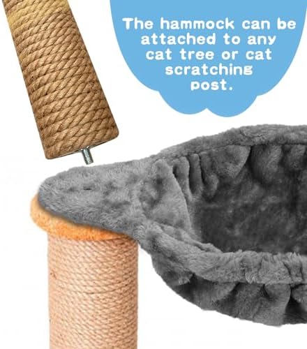 UXIETIN Cat Tree Hammock for Large Cats - Image 3
