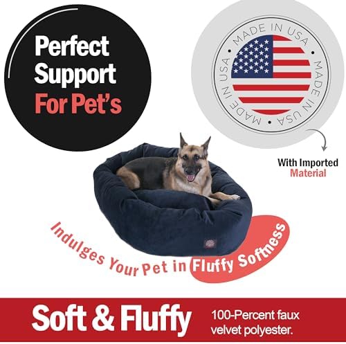 Majestic Pet Villa 52 Inch Shredded Memory Foam Dog Bed - Image 2