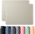 2 Pack Caketime Silicone Dish Drying Mat by CAKETIME
