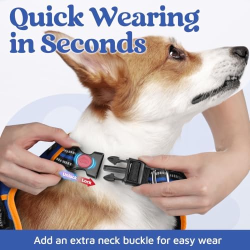 rabbitgoo Dog Harness for Large, No Pull 3 Buckles Easy On & Off - Image 2