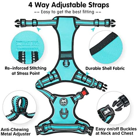 PoyPet Dog Harness Large, No Pull Vest - Image 4
