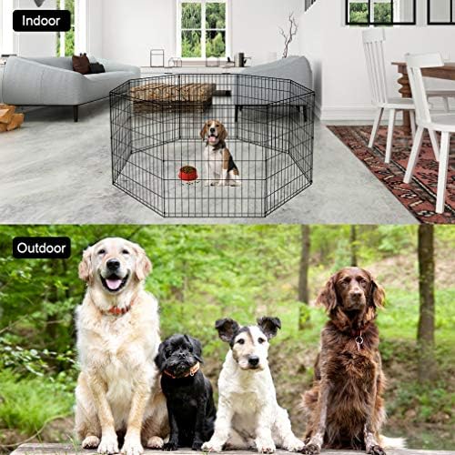BestPet | Foldable Dog Playpen | 30 Inch, 8 Panels | Metal Pet Exercise Pen - Image 3