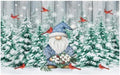 Giwawa Winter Gnome Bath Rug Pine Tree Absorbent Bathroom Rug Holiday Washable by Giwawa