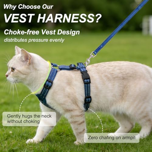 BEAUTYZOO Cat Harness and Leash Set, Escape Proof and Adjustable - Image 2