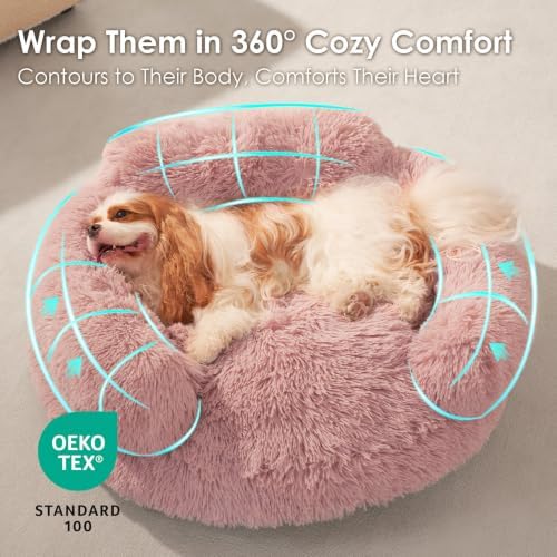 EHEYCIGA 20" Calming Donut Dog Bed - Image 4