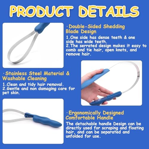 Deshedding Tool Grooming Brush for Horse Dog Cat - Image 4
