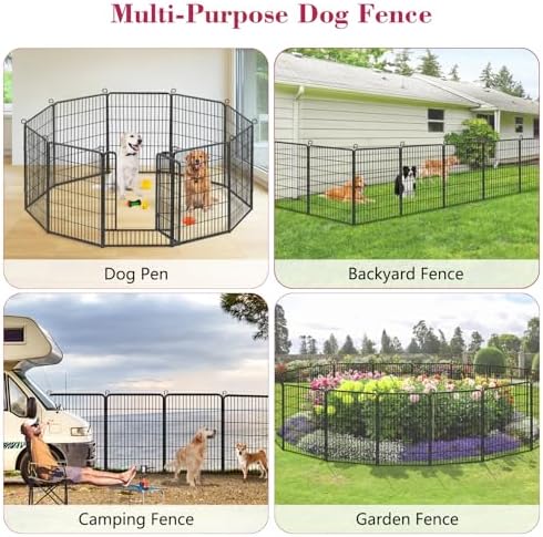 Dog Playpen Outdoor, 40 inch 10 Panels Heavy Duty Dog Fence - Image 6