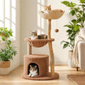 MUTTROS 40" Modern Wood Cat Tree by MUTTROS