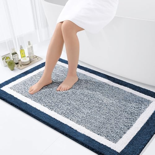 OLANLY Large Bathroom Rugs 44x32, Soft Absorbent Microfiber Bath Rugs by OLANLY