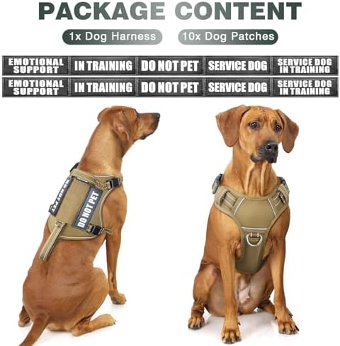 WINSEE Tactical Dog Harness, No Pull Dog Harness - Image 2