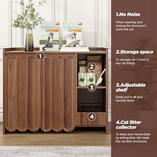 Halitaa Large Litter Box Enclosure - Image 4