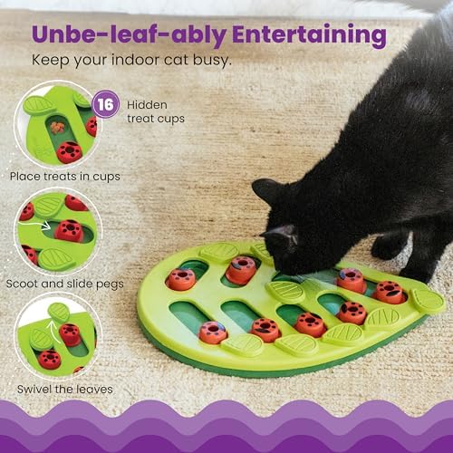Catstages Nina Ottosson Buggin’ Out Puzzle & Play Cat Toy Treat Puzzle - Image 3