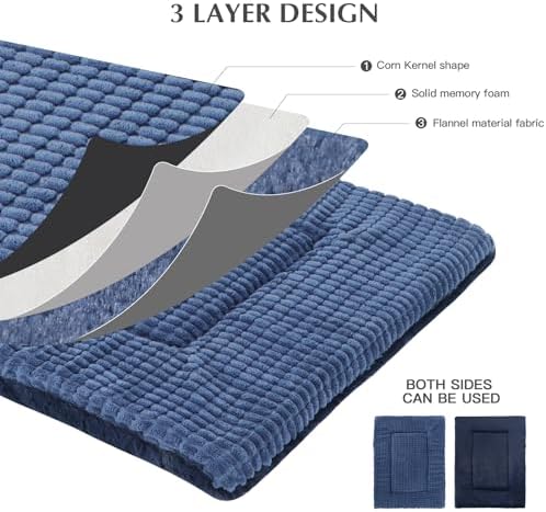 BVAGSS Reversible Dog Crate Pad, Memory Foam Pet Bed Mat, Soft Warm Machine - Image 3
