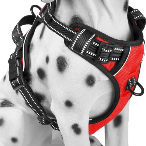 PoyPet No Pull Dog Harness Large, Reflective Vest by PoyPet