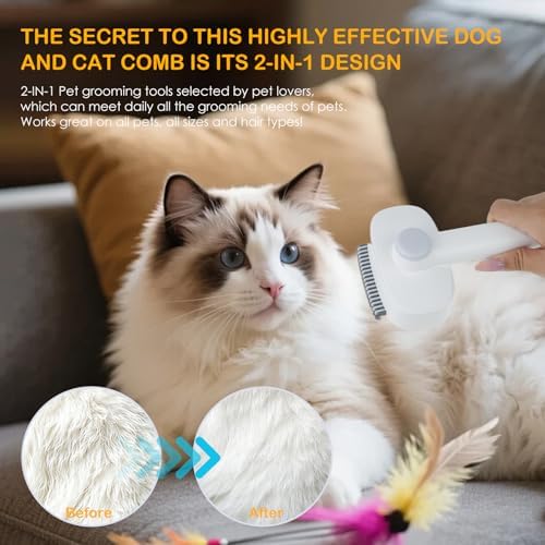 2-IN-1 Pet Self-Deshedding and Grooming Brush - Image 6