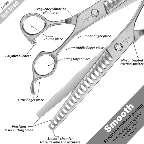 High-end Professional Dog Grooming Thinning Scissors Teeth Cutting Blending - Image 3