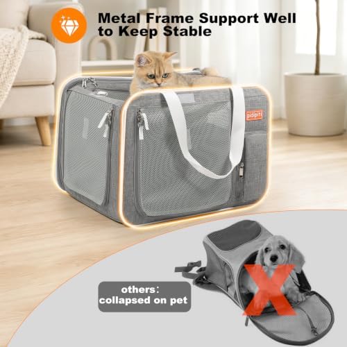 pidipiti 20x14x14 Expandable Large cat car Travel Carrier - Image 4