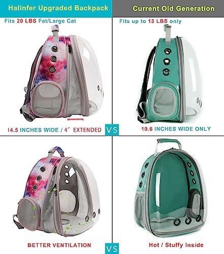 Large Cat Backpack Carrier, Front Extension - Image 3