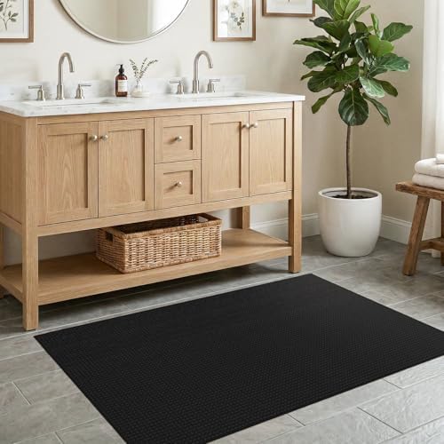 3x4 Waffle Bathroom Rug: Super Absorbent Washable Bath Mat - Image 7