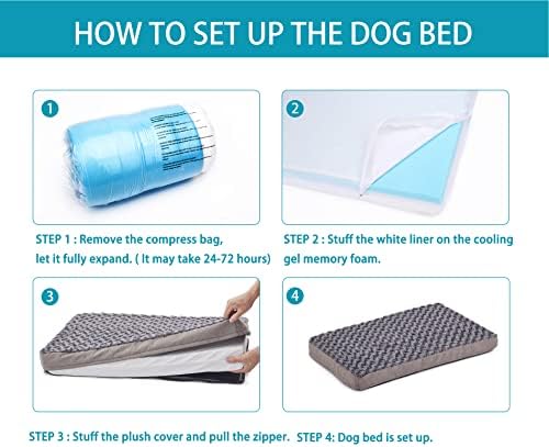 Orthopedic Memory Foam Dog Bed, Cooling Dog Beds - Image 6