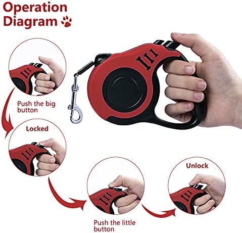 Retractable Dog Leash 10ft, Tangle-Free Expandable Leash - Image 3