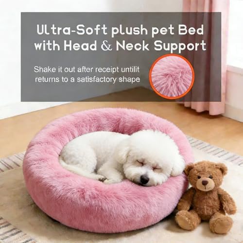 Comfort Donut Dog Bed for Small Dogs, Cat Bed & Pet Bed for Indoor Use - Image 5